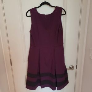 Plum sheath dress